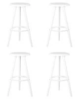 Набор 4 шт Табурет барный DOBRIN ROYCE WHITE, белый (W-02)