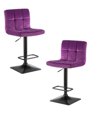 Набор 2 шт Стул барный DOBRIN DOMINIC, фиолет велюр (MJ9-58)