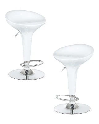 Набор 2 шт Стул барный DOBRIN BOMBA, белый