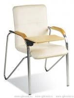 Офисный стул Самба хром со столиком дерево (Samba TE Wood)