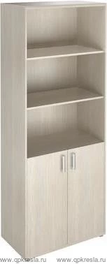 Стеллаж НТ-580 с дверьми ЛДСП НТ-600.2