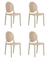 Набор 4 шт Стул обеденный DOBRIN ALBERT, цвет бежевый