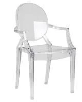 Стул обеденный DOBRIN LOUIS GHOST, цвет прозрачный