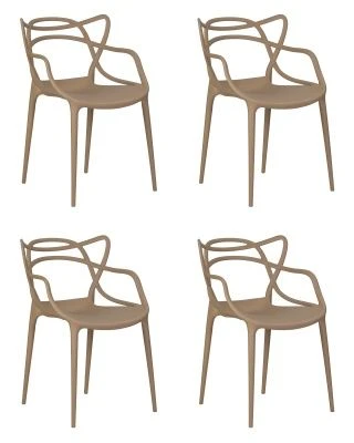 Набор 4 шт Стул обеденный DOBRIN MASTERS, бежевый (GR-03)