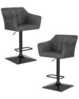 Набор 2 шт Стул барный DOBRIN RALF, серый твид (LEO11)