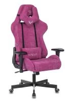 Кресло игровое Zombie VIKING KNIGHT Fabric малиновый Light-15 с подголов. крестовина металл