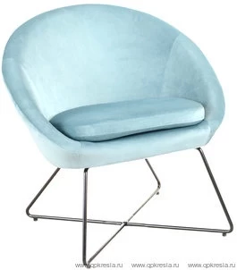 Кресло Колумбия Вельвет голубой