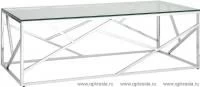 Журнальный стол 120*60 АРТ ДЕКО серебро