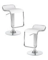 Набор 2 шт Стул барный DOBRIN CRACK, белый