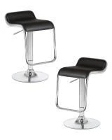Набор 2 шт Стул барный DOBRIN CRACK, чёрный
