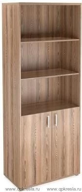 Стеллаж НТ-580 с дверьми ЛДСП НТ-600.2