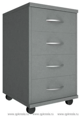 Тумба подкатная (4 ящика, с замком) А.ТМ-4