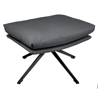 Оттоманка HUG тёмно-серый, экокожа