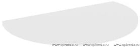 Приставка полукруглая А.ПР-2 Белый
