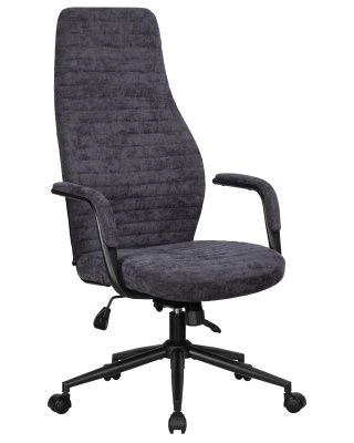 Офисное кресло для руководителей DOBRIN LOKI, антрацит (VRH230-01)