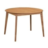 Стол Oslo круглый раскладной 110-140x110x76см, Орех миланский, орех миланский