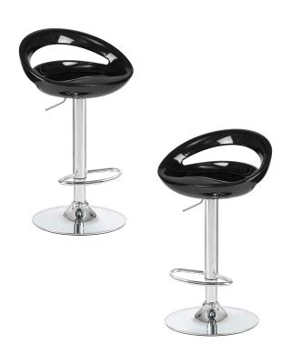 Набор 2 шт Стул барный DOBRIN DISCO, чёрный
