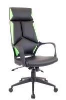 Кресло Everprof Trio Black TМ Экокожа Черный/Зеленый
