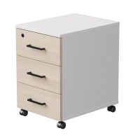 Тумба мобильная Everprof EVO (ЭВО) 406х540х608 Белый/Белый/Дуб Соната