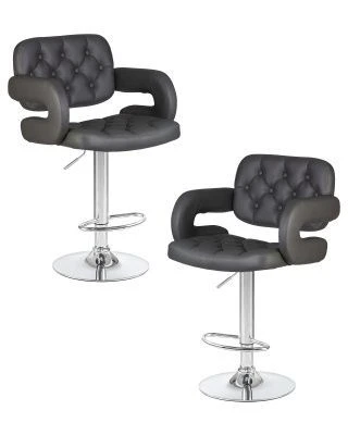 Набор 2 шт Стул барный DOBRIN TIESTO, серый