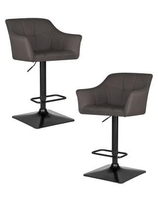 Набор 2 шт Стул барный DOBRIN RALF, темно-серый (LAR-106D-26)