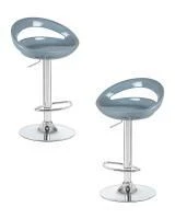 Набор 2 шт Стул барный DOBRIN DISCO, серый