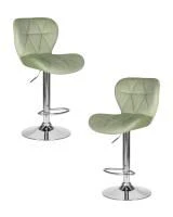 Набор 2 шт Стул барный DOBRIN BARNY, мятный велюр (MJ9-87)
