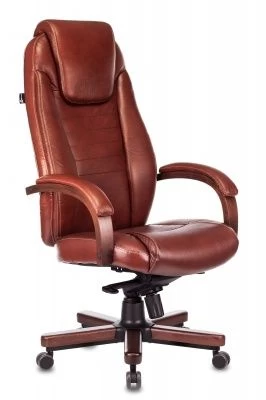 Кресло руководителя Бюрократ T-9923WALNUT светло-коричневый Leather Eichel кожа крестовина металл/дерево Кресло руководителя Бюрократ T-9923WALNUT светло-коричневый Leather Eichel кожа крестовина металл/дерево