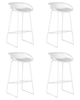 Набор 4 шт Стул барный DOBRIN FRANK, белый