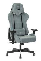 Кресло игровое Zombie VIKING KNIGHT Fabric серо-голубой Light-28 с подголов. крестовина металл