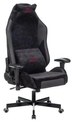 Кресло игровое Zombie EPIC PRO Edition черный текстиль/эко.кожа с подголов. крестов. металл