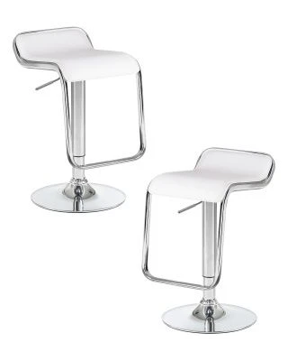 Набор 2 шт Стул барный DOBRIN CRACK, белый