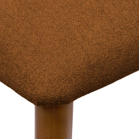 Купить Стул Lucas 3 терракотовый букле с ножками цвета орех по низкой цене