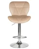 Купить Стул барный DOBRIN BARNY, бежевый велюр (MJ9-10) по выгодной цене для кафе, ресторанов и кухни