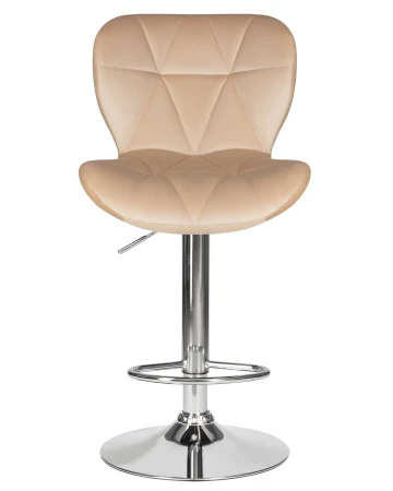 Купить Стул барный DOBRIN BARNY, бежевый велюр (MJ9-10) по выгодной цене для кафе, ресторанов и кухни