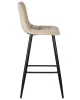 Купить Стул барный DOBRIN NICOLE, черные матовые ножки, мокко велюр (108-104) по выгодной цене для кафе, ресторанов и кухни