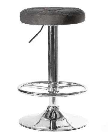 Купить Табурет барный DOBRIN BRUNO, серый велюр (MJ9-75) по выгодной цене для кафе, ресторанов и кухни