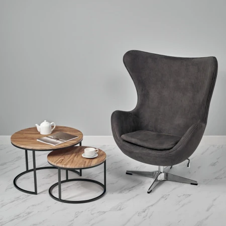 Купить Кресло EGG STYLE CHAIR чёрный по низкой цене