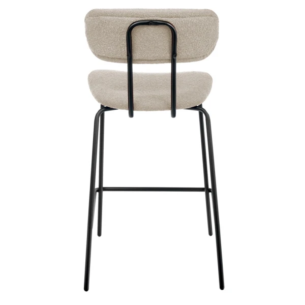 Стул полубарный Ant букле латте для кафе, ресторанов и кухни