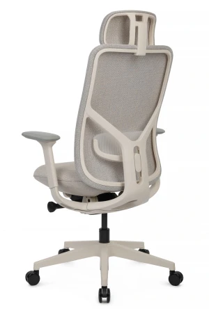 Эргономичные кресла - Кресло Antler EAN-001AW Белый пластик/Светло-бежевый