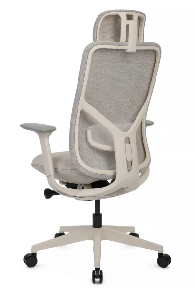 Кресло Antler EAN-001AW Белый пластик/Светло-бежевый | Купить в КупиКресла.ру