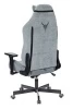 Кресла для геймеров - Кресло игровое Knight N1 Fabric серо-голубой Light-28 с подголов. крестов. металл