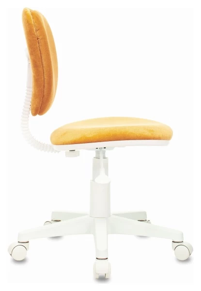 Кресло детское Бюрократ CH-W204NX оранжевый Velvet 72 крестов. пластик белый пластик белый