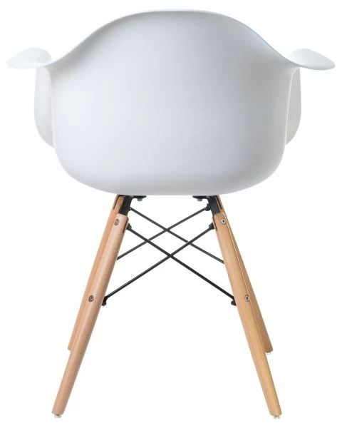 Купить Стул обеденный DAW (ножки светлый бук, цвет сиденья чёрный) по низкой цене