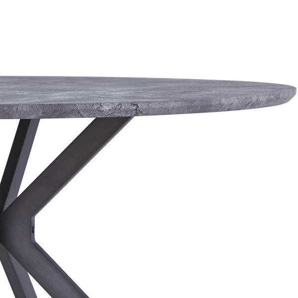 Купить Стол Ralf диам.120см, серая лава, антик по низкой цене