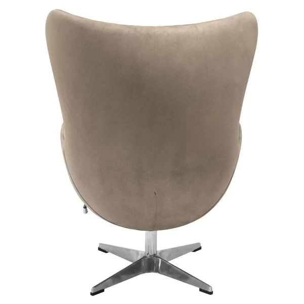 Купить Кресло EGG CHAIR латте, искусственная замша по низкой цене