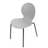 Купить Стул Wave серый с черными ножками по низкой цене