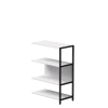 Купить Полустеллаж металлический средний Everprof EVO (ЭВО) 805х385x1120 Белый/Черный по низкой цене