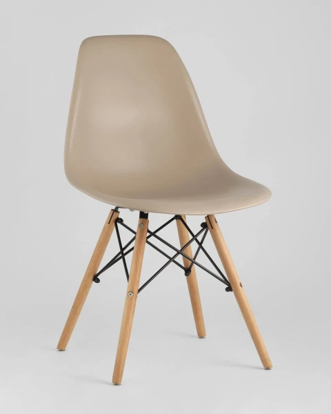 Купить Стул Eames DSW бежевый по низкой цене