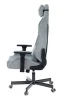 Кресло игровое Knight N1 Fabric серо-голубой Light-28 с подголов. крестов. металл